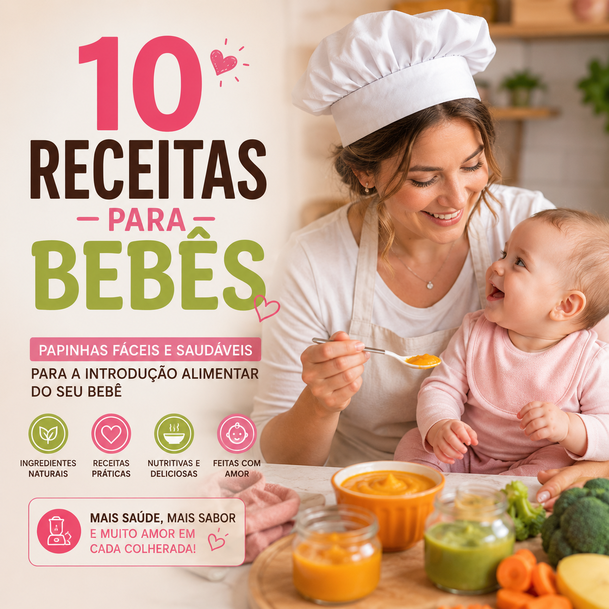 Capa do ebook 10 Receitas Para Bebês