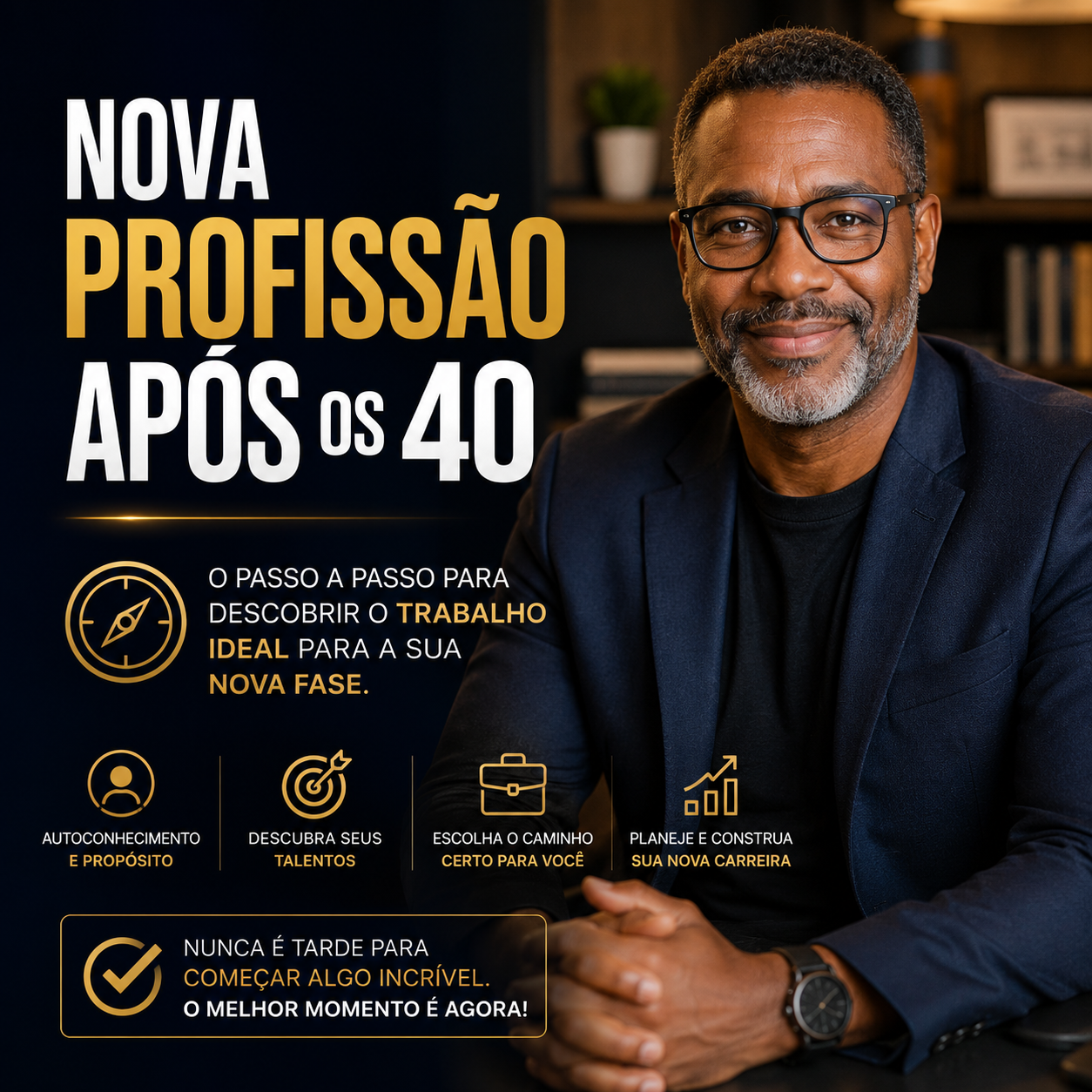 Capa do ebook Nova Profissão Após os 40
